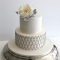 华丽典雅的串珠婚礼蛋糕